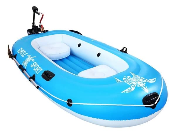 AIRFUN Kumivene, PVC, sähkömoottorilla (ilman akkua)