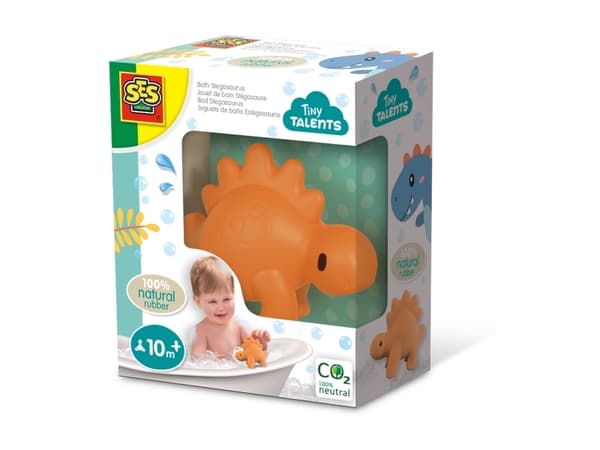 SES Stegosaurus badleksak 100% naturgummi 13213