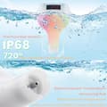 Miniatyrbillede 2 af 6: Lollanda Solar Powered Pool Termometer, Trådløst Solar Powered Pool Termometer - IPX8 Vandtæt med RGB LED Lys