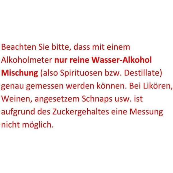 Alkoholometer - MAVURA - ALKOMETER - Mätning från 0 till 96% - Pålitlig precision - Lätt att använda