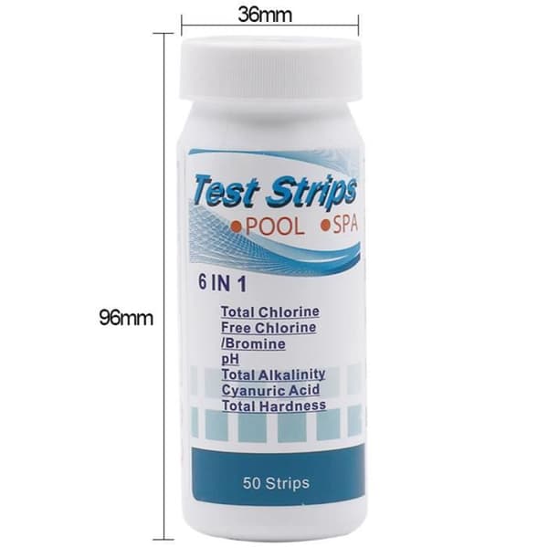 Simbassäng testpapper Klor resterande pH-testremsa