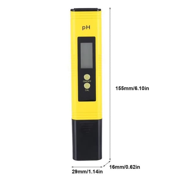 Digital pH-tester - TMISHION - pH-mätare - Glaselektrod - Automatisk kalibrering - Vattentät LCD