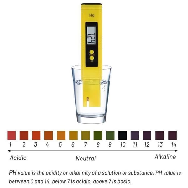 Hillylolly Electronic Ph Meter Tester Ph Meter, ATC Digital Ph Meter, Water Quality Tester med LCD-skärm, Range 64