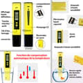 Miniatyrbild 2 av 4: INN Salinometer 0,1-14,0 PH-testområde Elektronisk PH-testare Multifunktionspenna Vattenkvalitetstestare Simbassäng Digital mätare