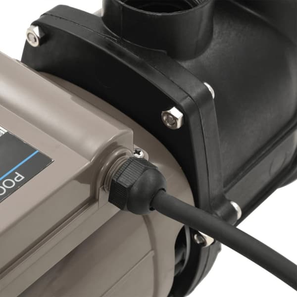 vidaXL Uima-altaan pumppu ajastimella musta 0,25 HV 8 000 l/h