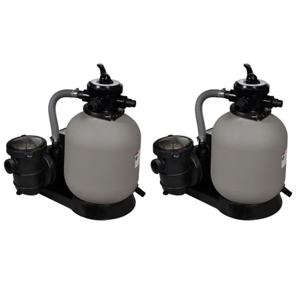 vidaXL Sandfilterpumper 2 stk 600 W 17000 l/t