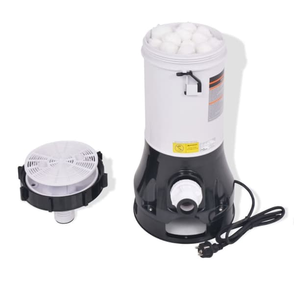 vidaXL Filterpumpe for basseng 185 W 4,4 m³/t