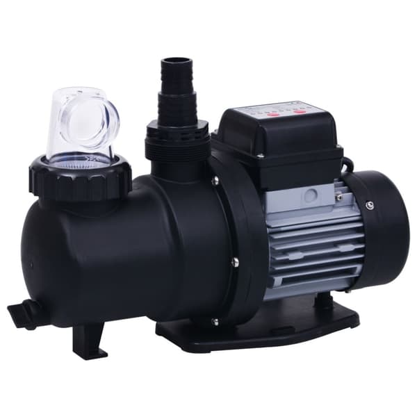 vidaXL sandfilterpumpe med timer 450 W 25 l