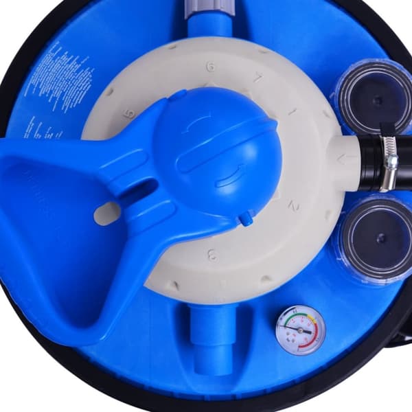 vidaXL sandfilterpumpe med timer 550 W 50 l