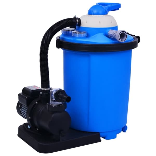 vidaXL sandfilterpumpe med timer 550 W 50 l