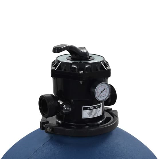 Sandfilter Och 6-Vägsventil Blå 660 Mm