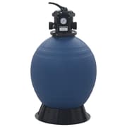 Medina sandfilter og 6-vejs ventil blå 560 mm