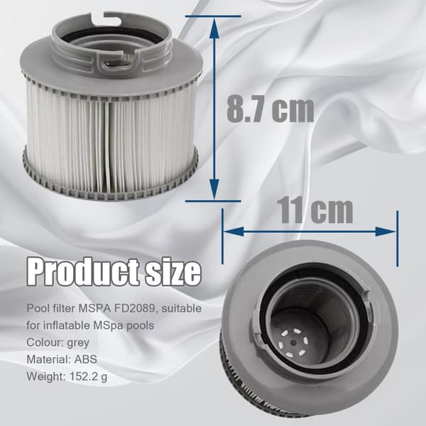 INF Filter for oppblåsbare Mspa-basseng  4-pack
