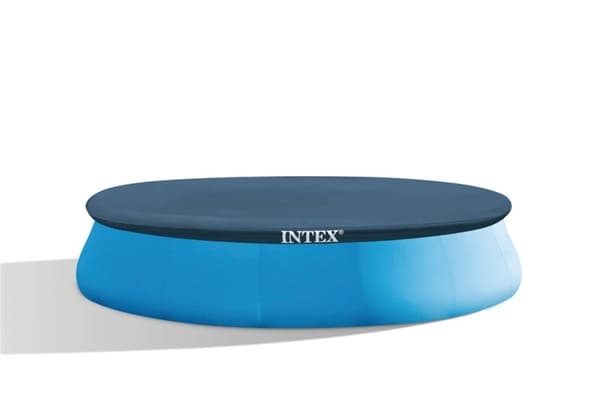 Intex Easy Set Pool 457 x 107 cm inkl. filterpump, säkerhetsstege, markskydd och poolskydd.
