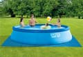 Miniatyrbild 1 av 4: Intex Easy Set Pool 457 x 107 cm inkl. filterpump, säkerhetsstege, markskydd och poolskydd.