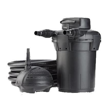 PONTEC PondoPress Set 5000 Tryckfilter - Garanterat klart vatten - 1500 l/h - Svart - Filtreringsblock