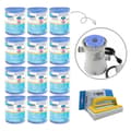 Pikkukuva 1 / 4: Intex - Arvopaketti - H-suodattimet sopivat suodatinpumpulle 28602GS - 12 kpl & WAYS kuurausharja