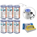 Pikkukuva 1 / 4: Bestway - Tyypin I suodattimet sopivat suodatinpumpulle 58381 - 6 kpl & WAYS kuurausharja