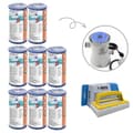 Pikkukuva 1 / 4: Bestway - Tyypin I suodattimet sopivat suodatinpumpulle 58381 - 8 kpl & WAYS kuurausharja
