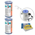 Pikkukuva 1 / 5: Bestway - Tyypin III suodattimet sopivat suodatinpumpulle 58389 - 2 kpl & WAYS kuurausharja