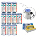 Pikkukuva 1 / 5: Bestway - Tyypin III suodattimet sopivat suodatinpumpulle 58389 - 10 kpl & WAYS kuurausharja