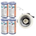 Pikkukuva 2 / 4: Bestway - Type IV suodattimet sopivat suodatinpumpulle 58391 - 4 kpl & WAYS kuurausharja