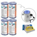 Pikkukuva 1 / 4: Bestway - Type IV suodattimet sopivat suodatinpumpulle 58391 - 4 kpl & WAYS kuurausharja