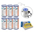 Pikkukuva 1 / 4: Bestway - Type IV suodattimet sopivat suodatinpumpulle 58391 - 6 kpl & WAYS kuurausharja