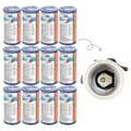 Pikkukuva 2 / 4: Bestway - Type IV suodattimet sopivat suodatinpumpulle 58391 - 12 kpl & WAYS kuurausharja