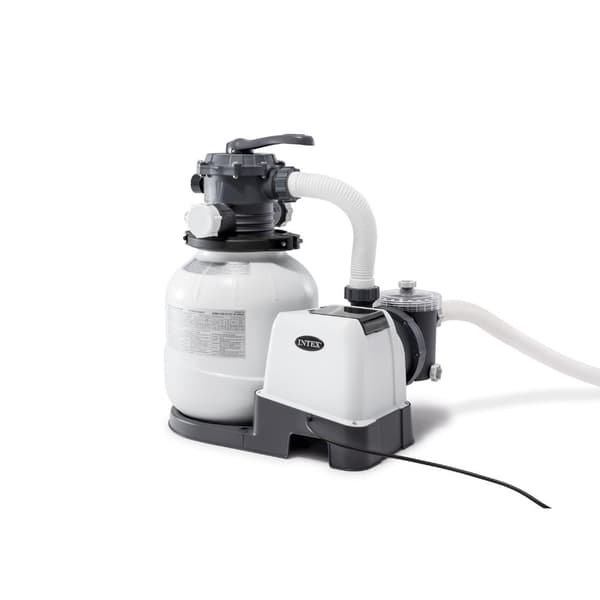 Intex - Sandfilterpump 7900 L/h & Filtersand 50 kg