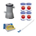 Pikkukuva 1 / 6: Bestway - Uima-altaan pölynimuri AquaCrawl & Filter Pump 3028 l/h ja 4 suodatinta Type II & WAYS kuurausharja