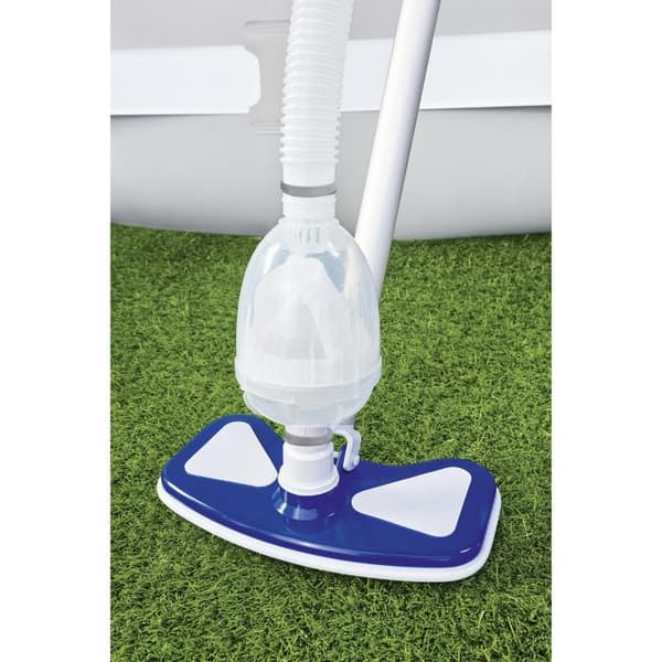 Bestway - Poolstøvsuger AquaClean & Sand filterpumpe 5678 L/h & Filterkugler 500 g &WAYS Skrubebørste