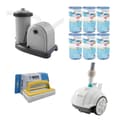 Pikkukuva 1 / 7: WAYS - Uima-altaan huolto - Uima-altaan pölynimuri ZX50 ja suodatinpumppu 5678 l/h ja 6 suodatinta, tyyppi A & WAYS kuurausharja