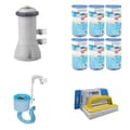 Pikkukuva 1 / 8: Intex Skimmer & Filter Pump 3407 L/h & 6 Filters Type A & WAYS kuurausharja