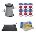 Pikkukuva 1 / 8: WAYS - Uima-altaan huolto - Solarmat & suodatinpumppu 1249 l/h & 6 suodatinta Type I & WAYS kuurausharja