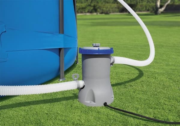 Bestway - svømmebassinpumpe - med filter - 2006 liter/time - grå