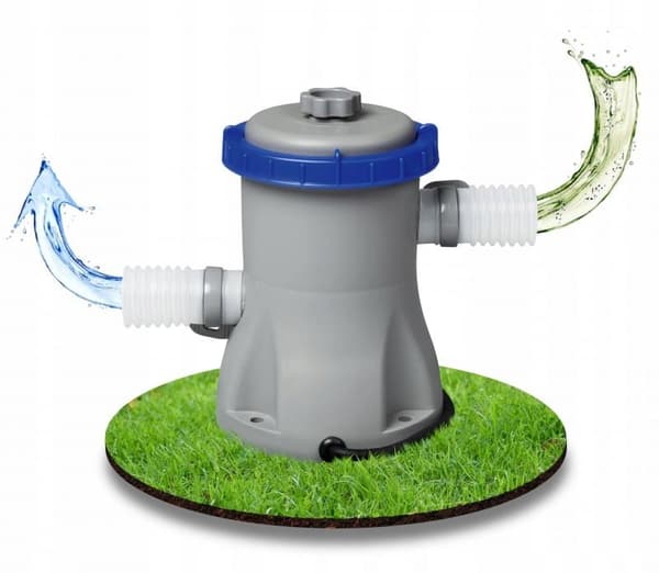Bestway - svømmebassinpumpe - med filter - 2006 liter/time - grå