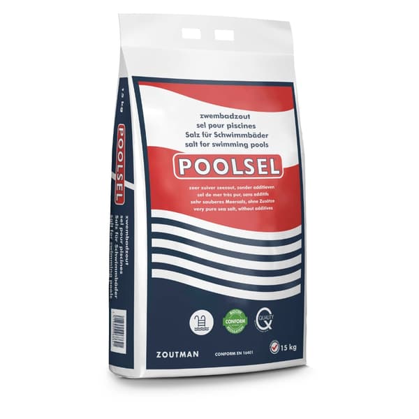 Swimming Pool Salt Polish - Velegnet til saltvandssystem - 45 kg & WAYS skrubbebørste