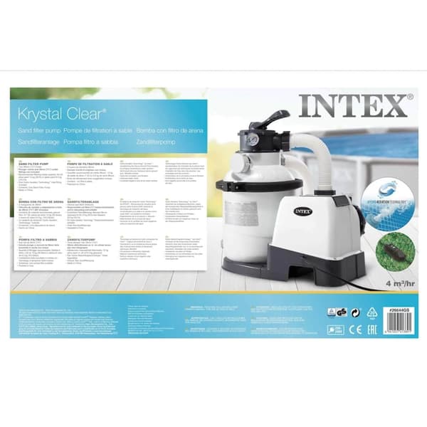 INTEX Krystal Clear Sandfilterpumpe 26644GS 4,5 m³/t