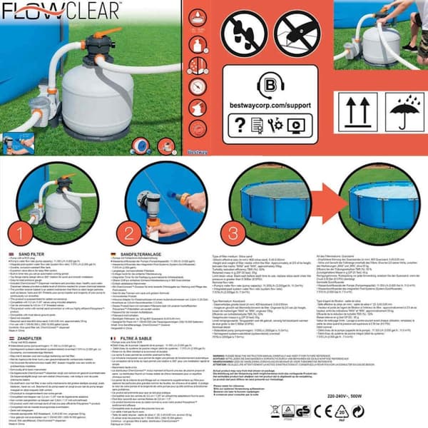 Bestway Sandfilterpump Flowclear 11355 L/tim