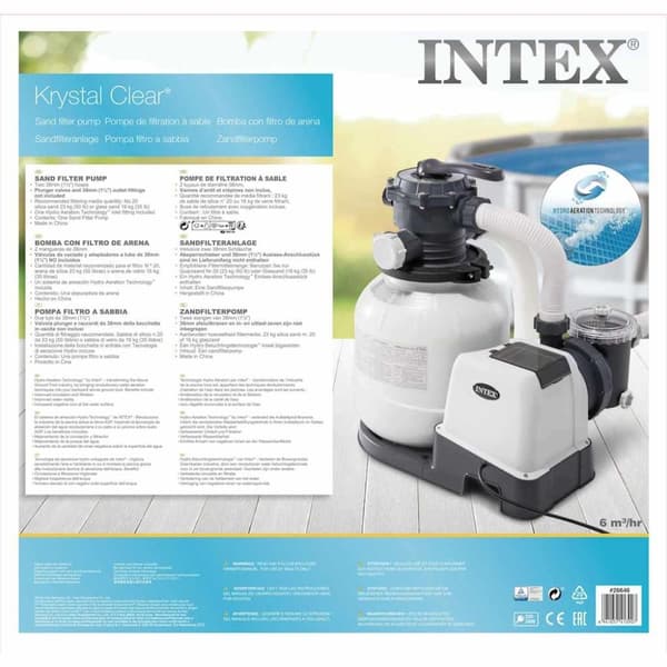 INTEX Krystal Clear Sandfilterpumpe 26646GS 7,9 m³/t