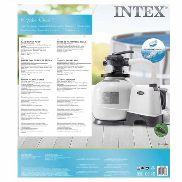 INTEX Krystal Clear sandfilterpumpe 10,5 m³/t 26648GS