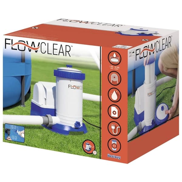 Bestway Flowclear filterpumpe til swimmingpool 9463 l/t