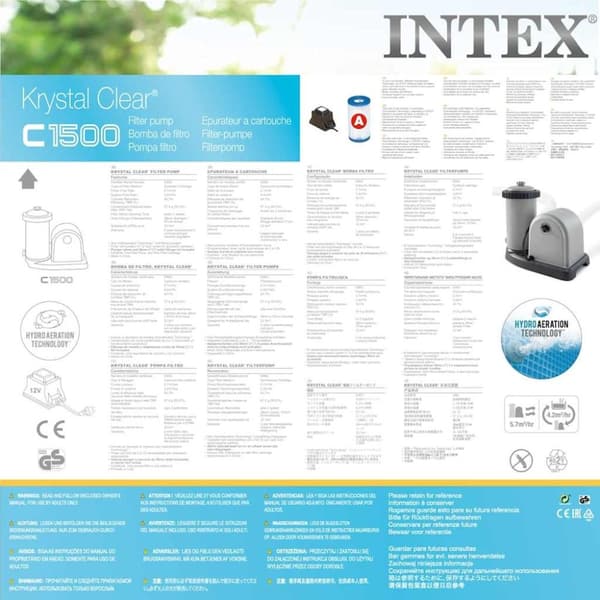INTEX Filterpatronpumpe 5678 L/t 28636GS