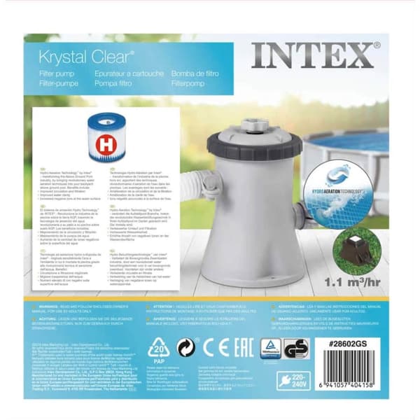 INTEX Filterpatronpumpe 1250 L/t 28602GS