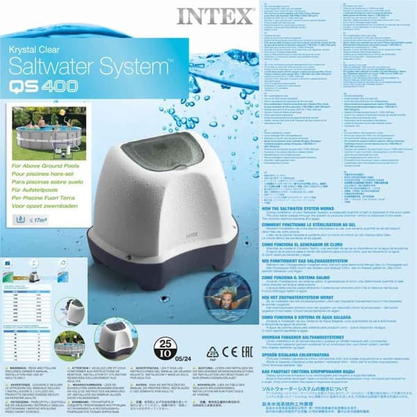 INTEX Krystal Clear Suolavesijärjestelmä 12 V
