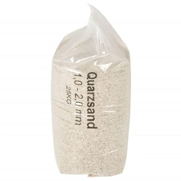 vidaXL Filtersand 25 kg 1,0 - 2,0 mm
