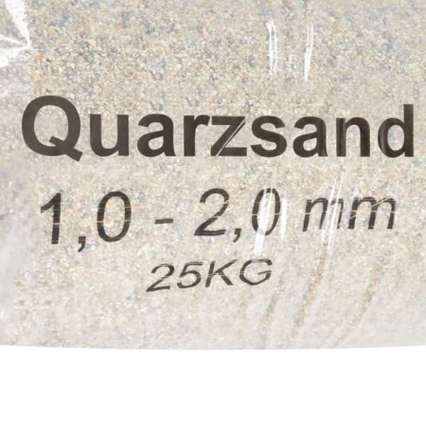 vidaXL Filtersand 25 kg 1,0 - 2,0 mm
