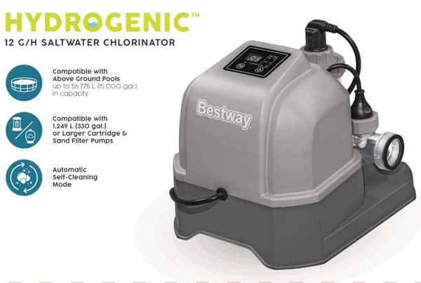 Bestway Hydrogenic 12 g/h saltvattenklorinator