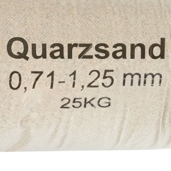 filtersand 25 kg 0,71-1,25 mm